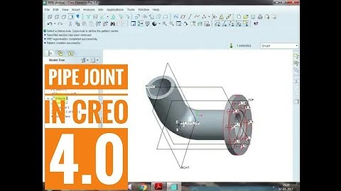 L Pipe Joint making in Creo/Pro E || Full video || Arpan Paul
