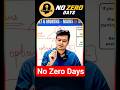 No Zero Days #drshivin #iasmotivation
