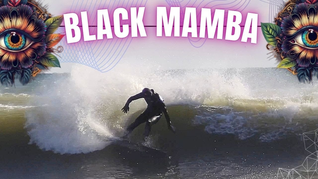 サーフィン・ボディボード lazyboyskill [Black Mamba Fish] Black