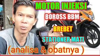 cara mudah MEMPERBAIKI MOTOR BEAT INJEKSI BOROS BBM //trick agm