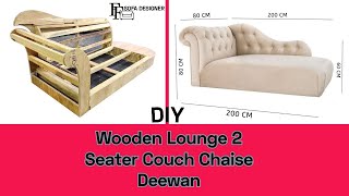 Secret Technique To Build Deewan Two Seater Couch Step By Step Process #diy  #sofamakingathome