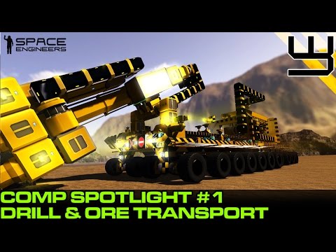 Space Engineers - SOL3 Planet Drill & Ore Transport - Planet Comp ...