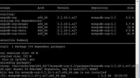 How to install Mongodb on Centos 7