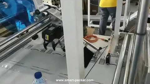 Automatic packing film roll to roll labeling machine high speed film surface label applicator