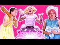 ESME GOES BACK TO THE FUTURE: Time Travel In Power Wheels Car - Princesses In Real Life | Kiddyzuzaa