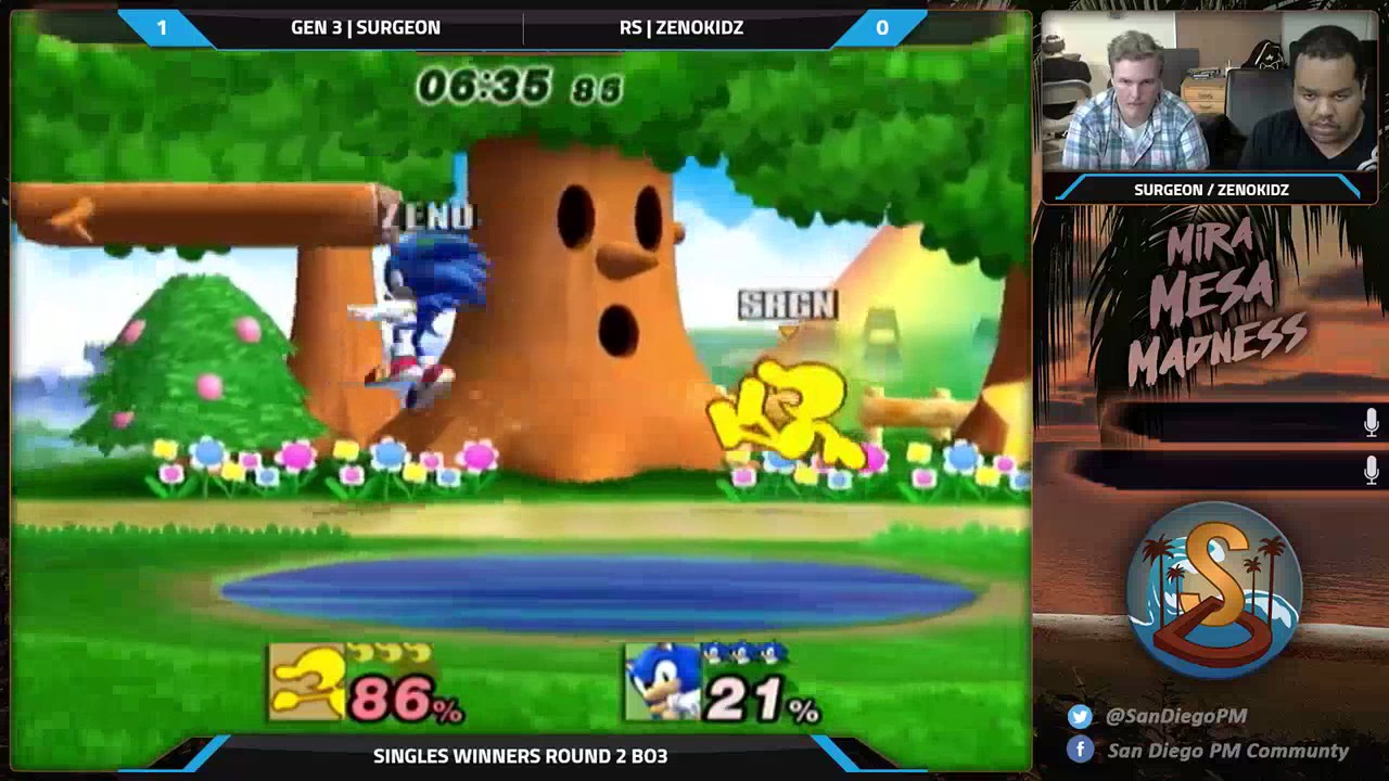 MMM 1 - Gen3 | Surgeon (GW) vs. Zenokids (Toon Link/Sonic) - PM WR2 - Project M