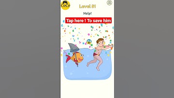 Delete Puzzle Game: Erase One Part 🤣(Level-51  )ANSWERS-DOP Android Gameplay #short