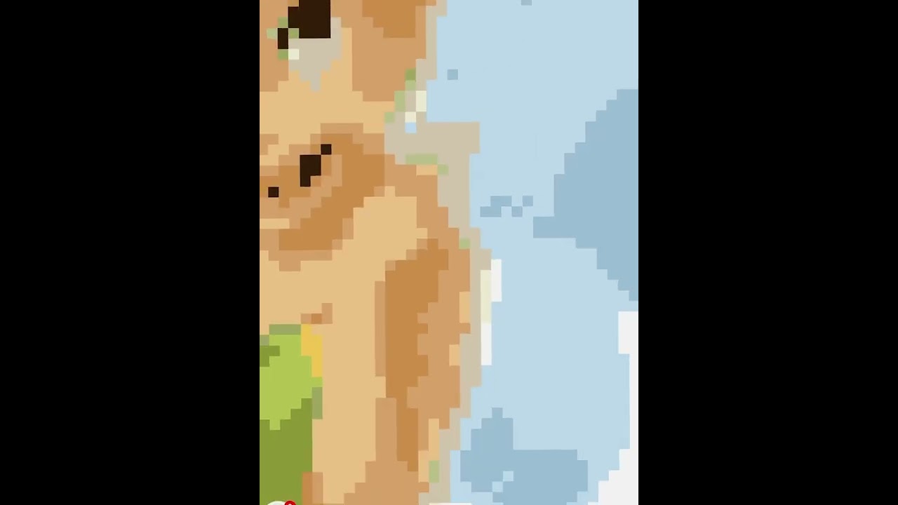 Tinkerbelle cute Disney pixel art digital painting