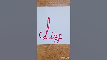 Beautiful name Liza write in cursive writing #cursive#handwriting#calligraphy#shorts#clips#feeds#