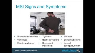 Webinar - Overview of the MSI Prevention Certification Training Standard screenshot 5