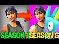 Evolution of Fortnite Skins | Season 1 - Season 6 (Battle Pass)