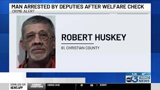 Christian County man arrested during welfare check illegal firearm found