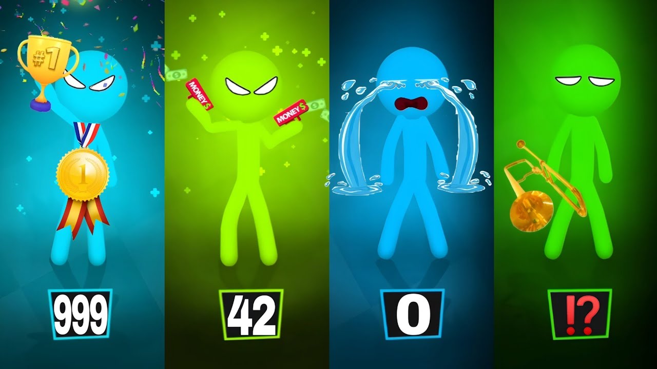 Stickman Party - Tournament Mode 1 23 4 Players Random - MiniGames Gameplay - New Update