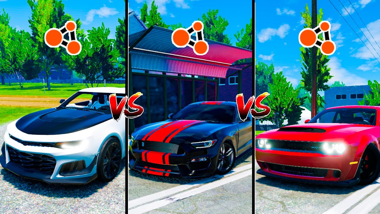 ШЕВРОЛЕ КАМАРО VS ФОРД МУСТАНГ VS ДОДЖ ЧЕЛЛЕНДЖЕР В БИМКЕ - кто быстрее ...