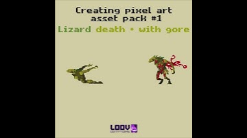 Pixel Art Animation – Lizard Death Sequence