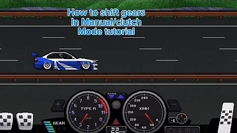 How to shift gears in manual/clutch mode in pixel car racer tutorial