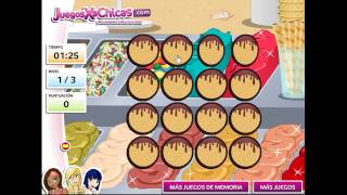 Memoria con helados - JuegosXaChicas screenshot 2