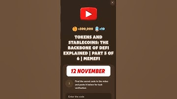 TOKENS AND STABLECOINS: THE BACKBONE OF DEFI EXPLAINED | PART 5 OF 6 | MEMEFI #memefi #code