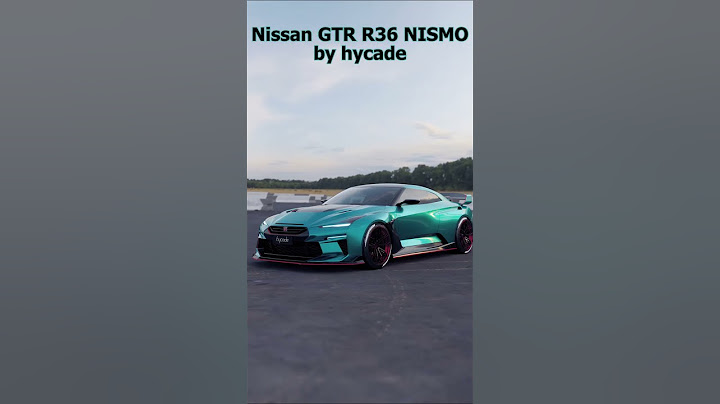 2024 Nissan GTR R36 NISMO by hycade #hycade #nissan #nismo #jdm #gtr