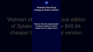 Nintendo's New Pricing Strategy for Switch 2 Games!