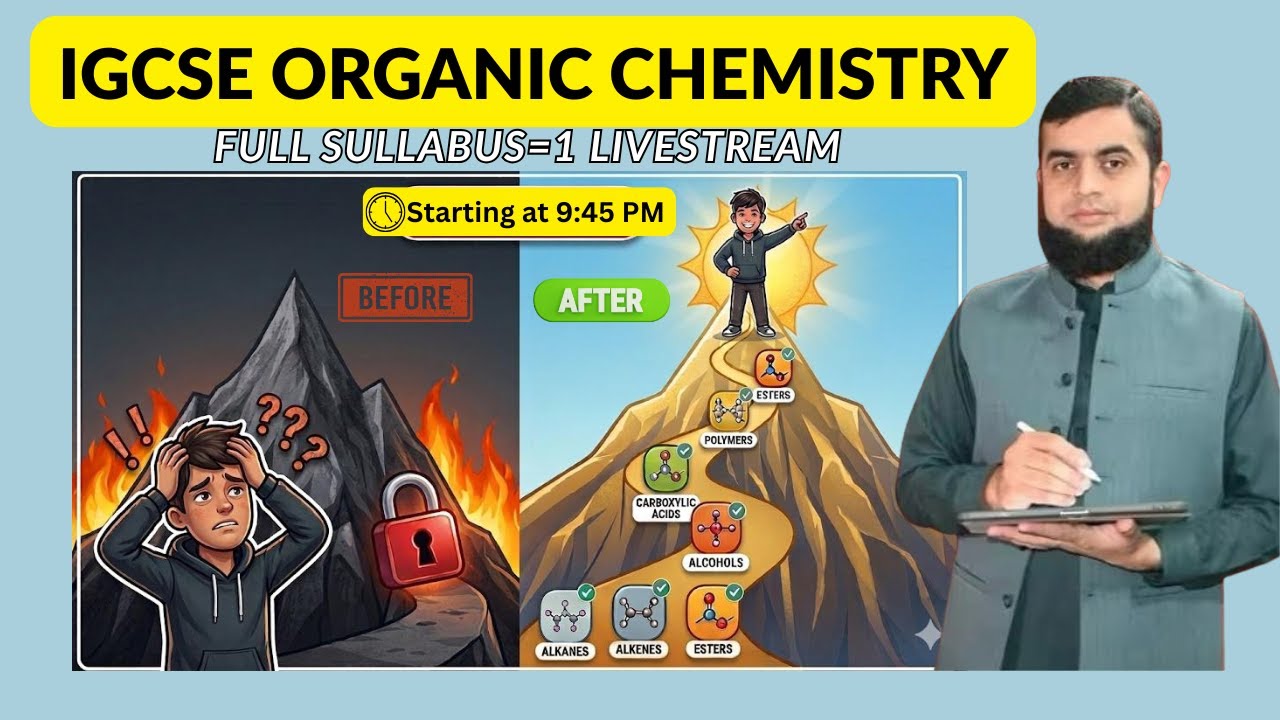 IGCSE Organic Chemistry LIVE – Master the Most Important Concepts Before Exams!