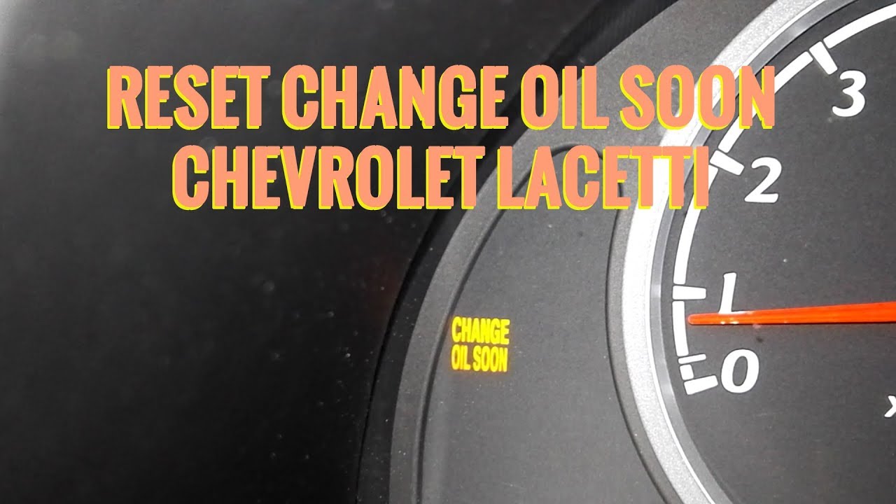 Reset Change Oil Soon (Cambio De Aceite) Chevrolet Lacetti - Youtube