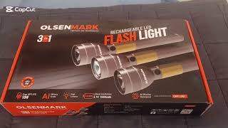 Olsenmark 3-in-1 Rechargeable LED Flashlight – Super Bright Test!