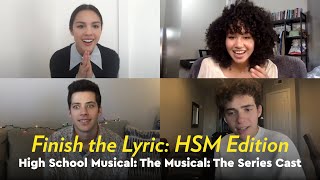 Video thumbnail of "HSMTMTS Cast Play Finish the Lyric: HSM Edition | POPSUGAR Pop Quiz"