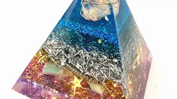 Liquid Diamonds Orgone Pyramid with Fairy Lights Tutorial