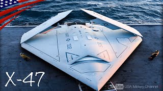 世界初！空母から自動発艦【無人ステルス戦闘機X-47】A I自律飛行&爆撃/アメリカ海軍