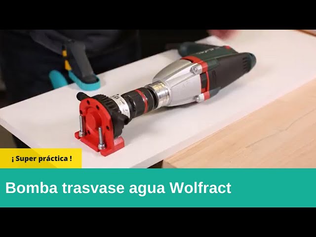 Bomba Wolfcraft para trasvase de agua mediante taladro ¡ Ideal en