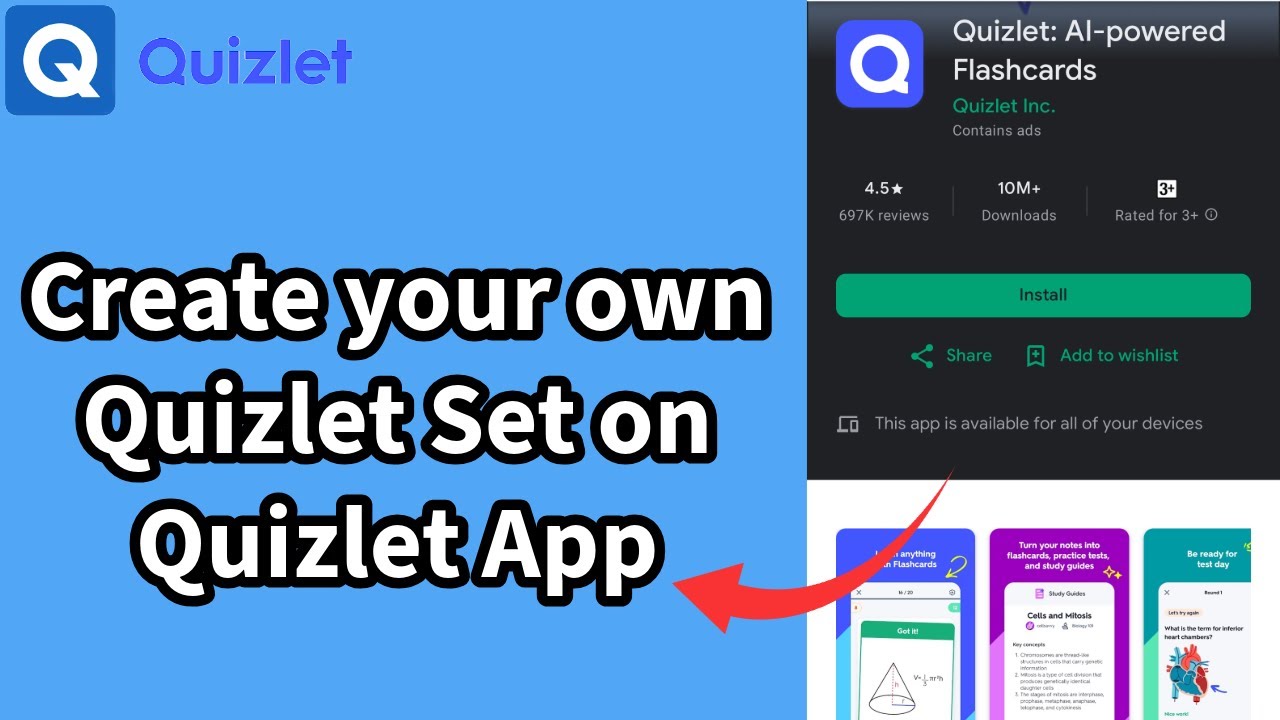 How to Create Your Own Quizlet Set on Quizlet App? Make Your Own Quizlet Set on Quizlet App 2024