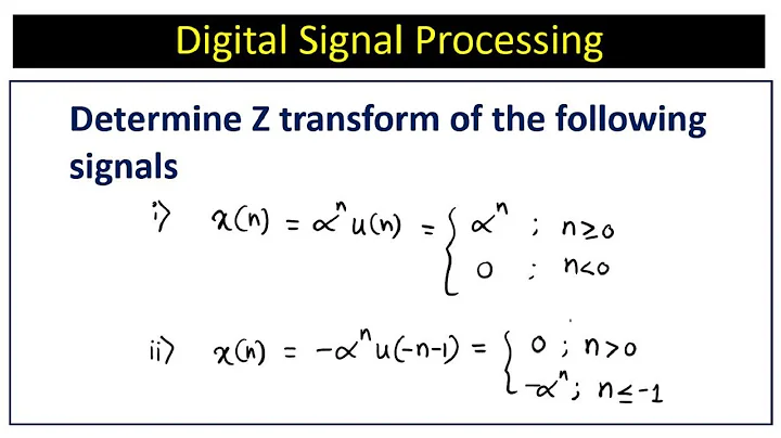 Determine Z transform of the following signals.