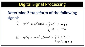 Determine Z transform of the following signals.