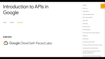 Introduction to APIs in Google GSP294 |  GoogleCloudReady Facilitator Program | track4 | quest4
