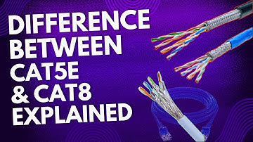Cat5e vs Cat8 Ethernet Cable Explained in 3 Minutes