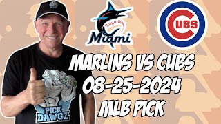 Miami Marlins vs Chicago Cubs 8/25/24 MLB Pick & Prediction | MLB Betting Tips