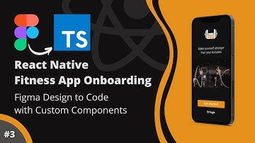 React Native Fitness App Onboarding #3 - Figma Design to React Native Code with Custom Components