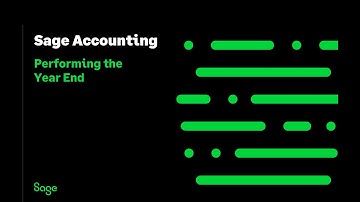 Sage Business Cloud Accounting (AME) - Performing the Year End