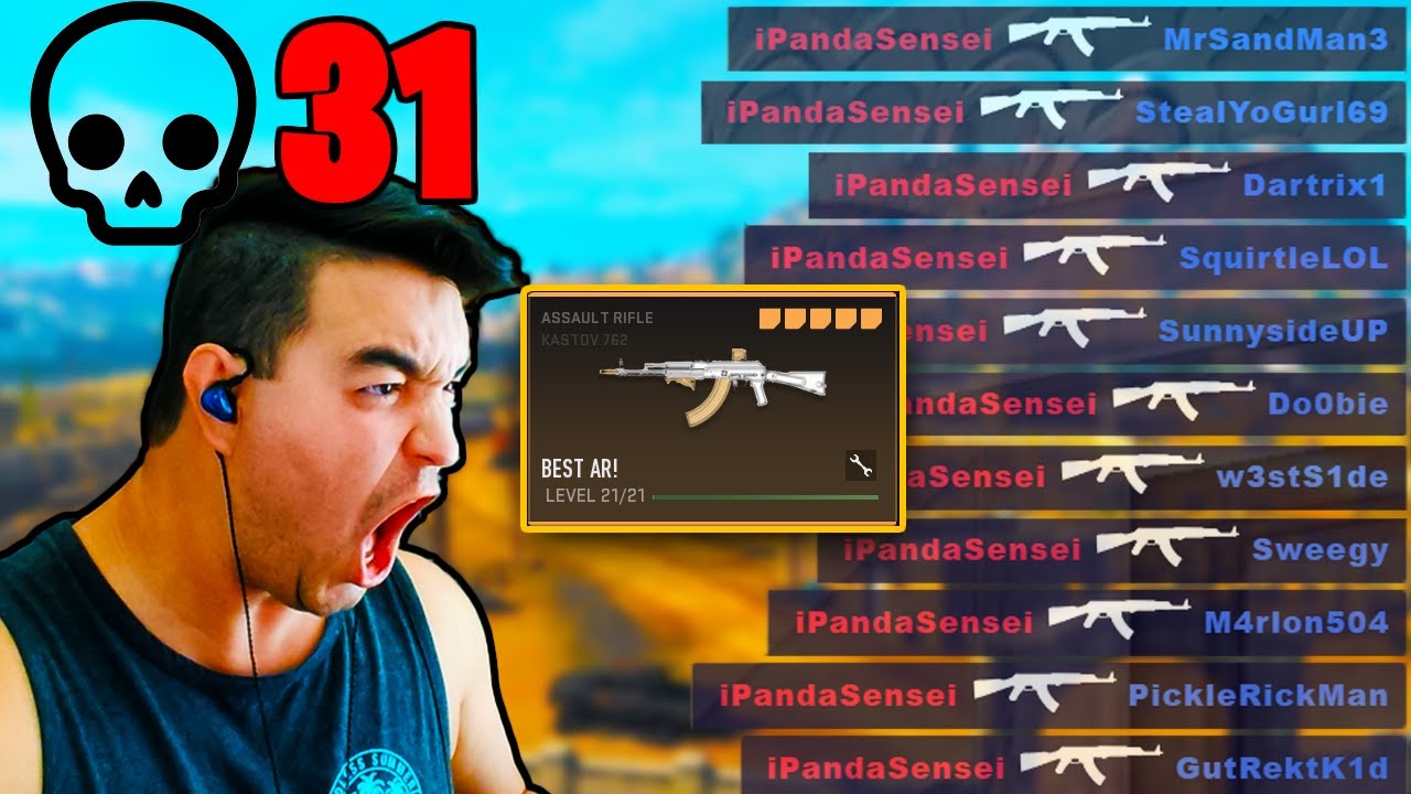 My New Kill Record In Warzone!! Kastov 762 gameplay - YouTube