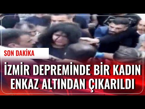 İzmir Depreminde Enkaz Altından Bir Kadın Kurtarıldı | Haber Aktif | 30.10.2020