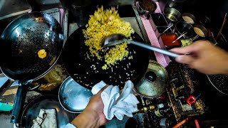 POV: Busy Chinese Restaurant Chef Beginning His Day Making Egg Fried Rice