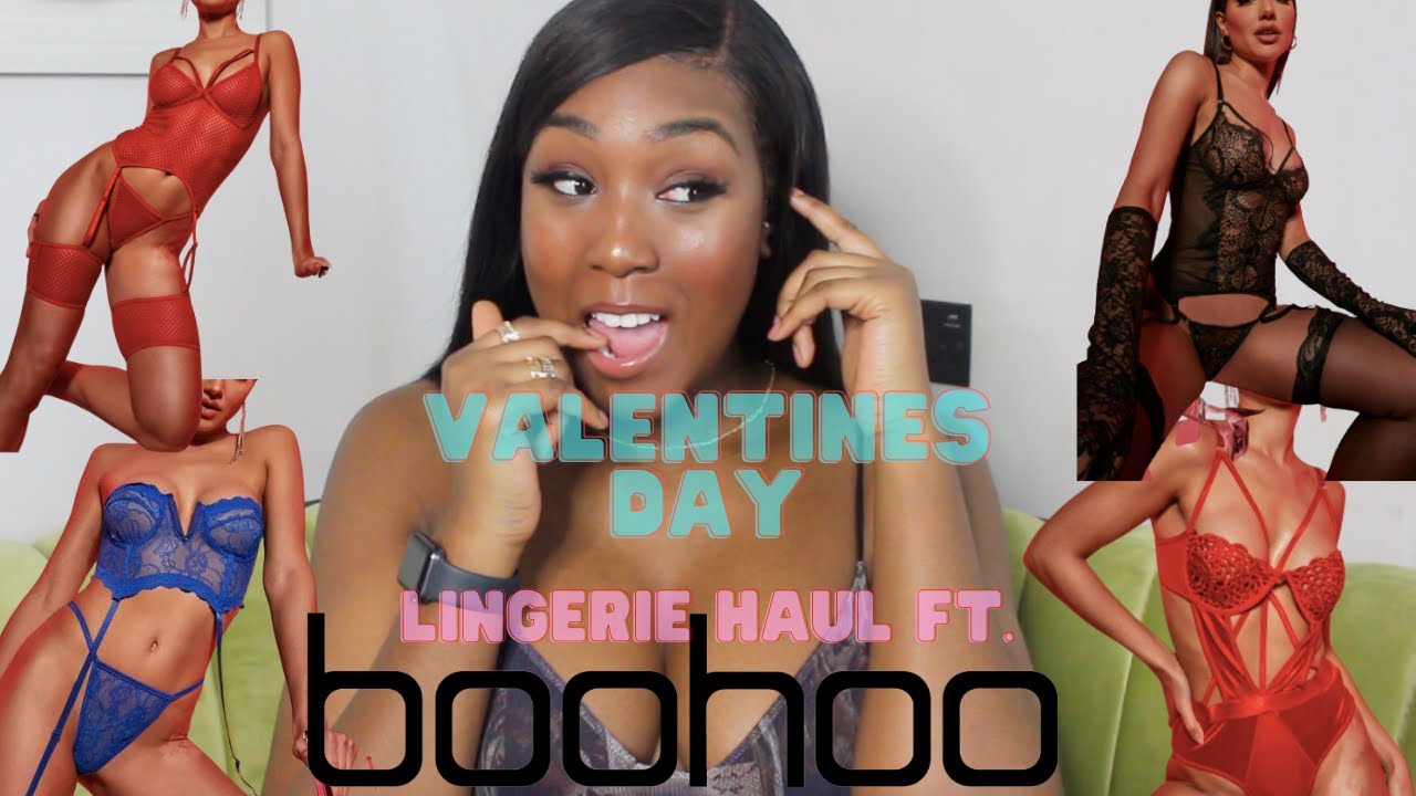 BOOHOO SEXY VALENTINE'S DAY LINGERIE TRY-ON HAUL !! 