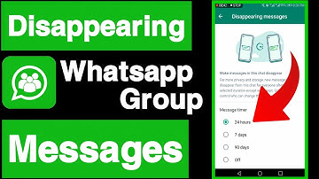 How to on whatsapp group disappearing messages||Whatsapp group disappearing messages settings||UT 55