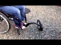 First try at using a Freewheel Wheelchair Attachment