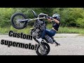 CUSTOM DRZ-400 SUPERMOTO BUILD ( surprising my girlfriend for her birthday )