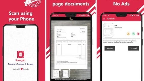 Kaagaz scanner | Easiest app to make single pdf of multiple page on android device
