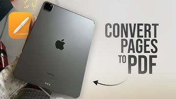 How to Convert Pages to PDF on iPad (tutorial)