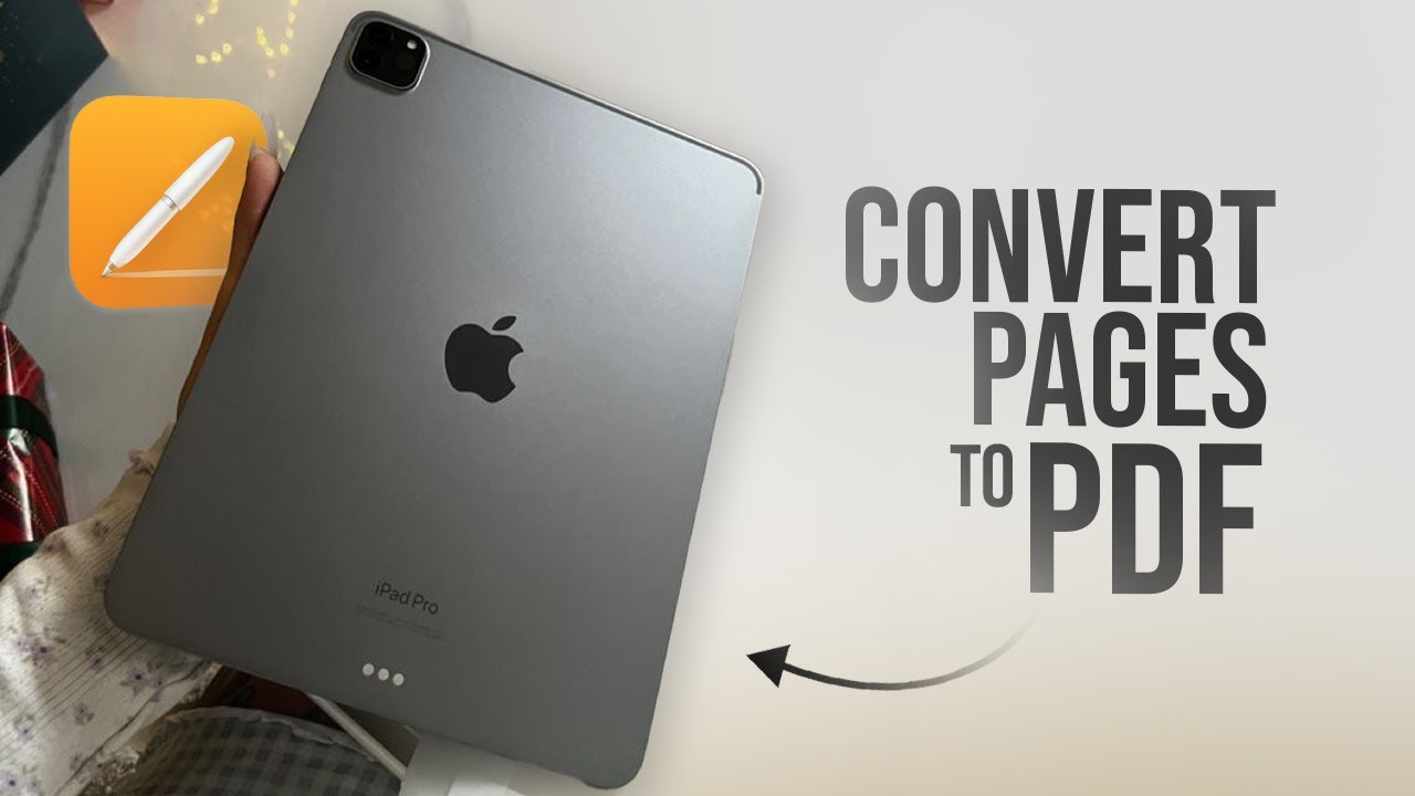 How to Convert Pages to PDF on iPad (tutorial) - YouTube