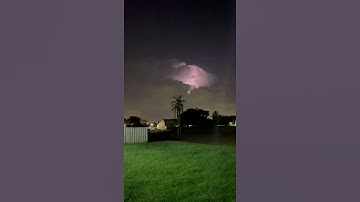 Lightning storm over Atlantic Ocean. # SouthFlorida #AtlanticOcean